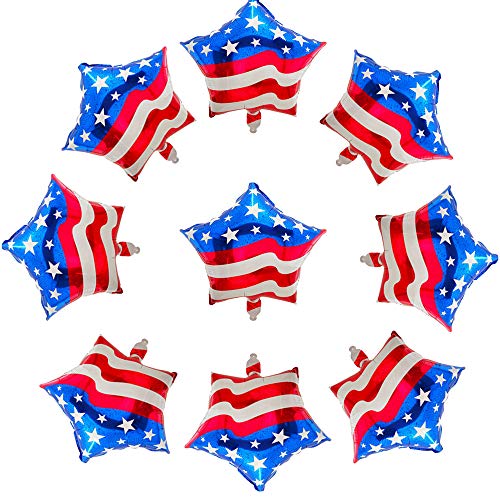 BinaryABC Fourth of July Balloons4th of July BalloonsAmerican Flag Balloon Patriotic Party Balloon Independence Day Labor Day Decoration10pcs 18inch style 1 - Image 5