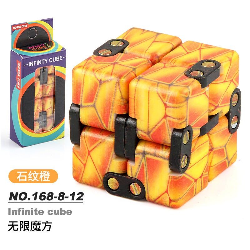 Infinite Folding Decompression Uv Printing Small Rubik'S Cube Finger Vent Toy Second-Order Flip Square Infinite Star Rubik'S Cube - Image 1