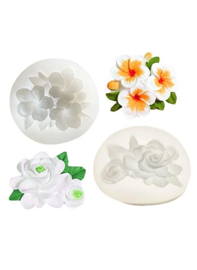Generic - Egg Flower Gardenia Silicone Mold Fold Cake Chocolate Decorative DIY Baking Mold-Specifications:Plumeria Gray - Image 1