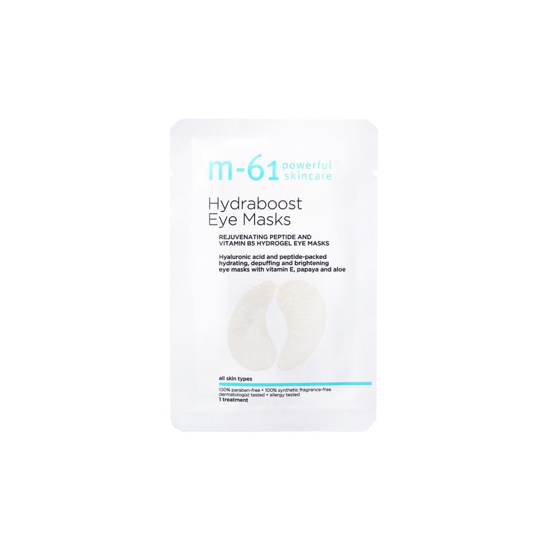 m-61 Hydraboost Eye Masks | Hydrogel Under Eye Patches with Hyaluronic Acid, Peptides, Vitamin E for Puffiness, Dark Circles | Derm & Allergy Tested | Made in South Korea - 10 Treatments - Image 3
