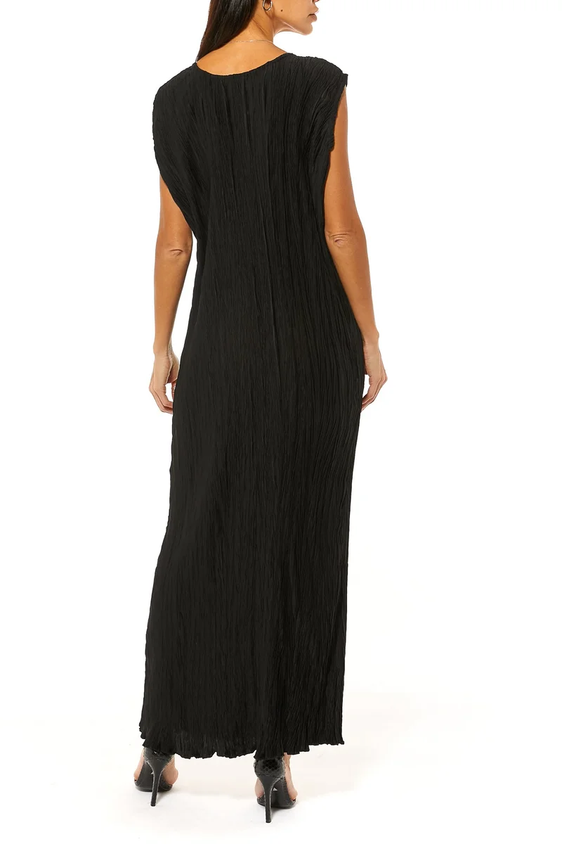 Moistreet Crushed Harir Maqsood Maxi Dress