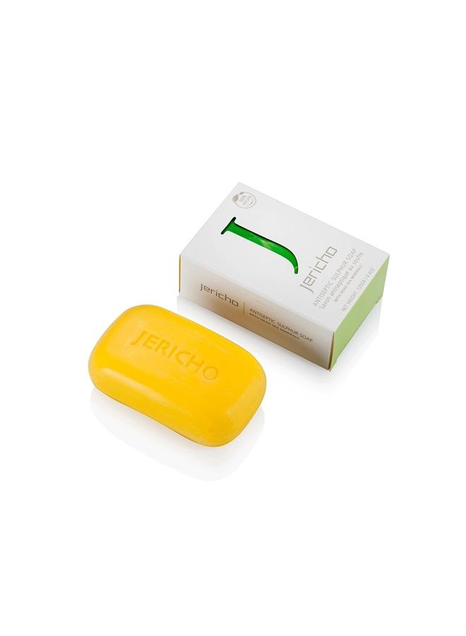 Jericho THE ORIGINAL Dead Sea Sulfur Soap Bar by Jericho - Natural Face and Body Treatment Soap with Sulphur and Minerals from the Dead Sea - Image 3
