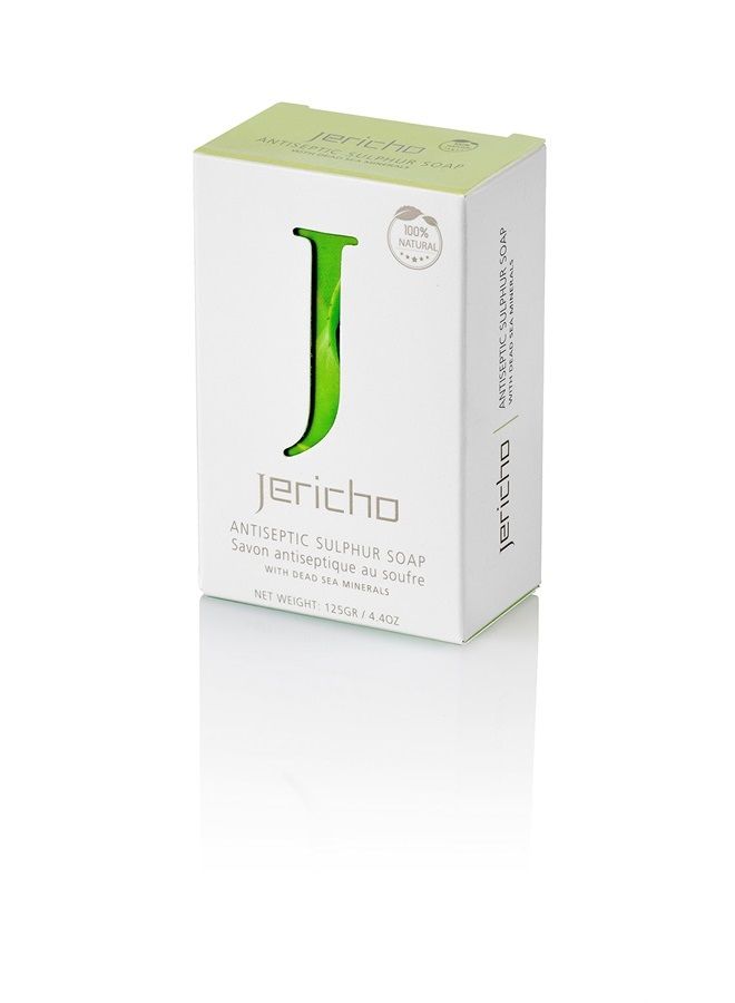 Jericho THE ORIGINAL Dead Sea Sulfur Soap Bar by Jericho - Natural Face and Body Treatment Soap with Sulphur and Minerals from the Dead Sea - Image 5