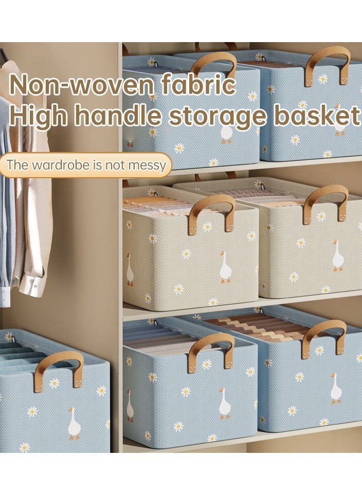 Dominy 2 Pieces Storage Bins , Foldable Storage Baskets for Organizing Clothes，Toys, Books, 47cm×28cm×20cm  - Image 4