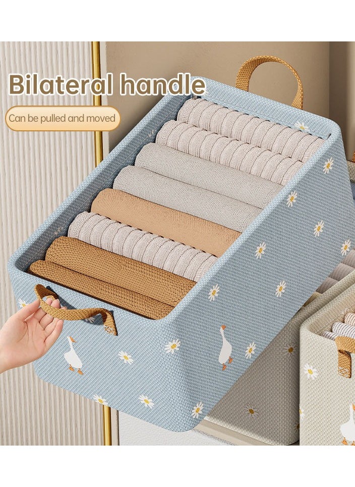 Dominy 2 Pieces Storage Bins , Foldable Storage Baskets for Organizing Clothes，Toys, Books, 47cm×28cm×20cm  - Image 2