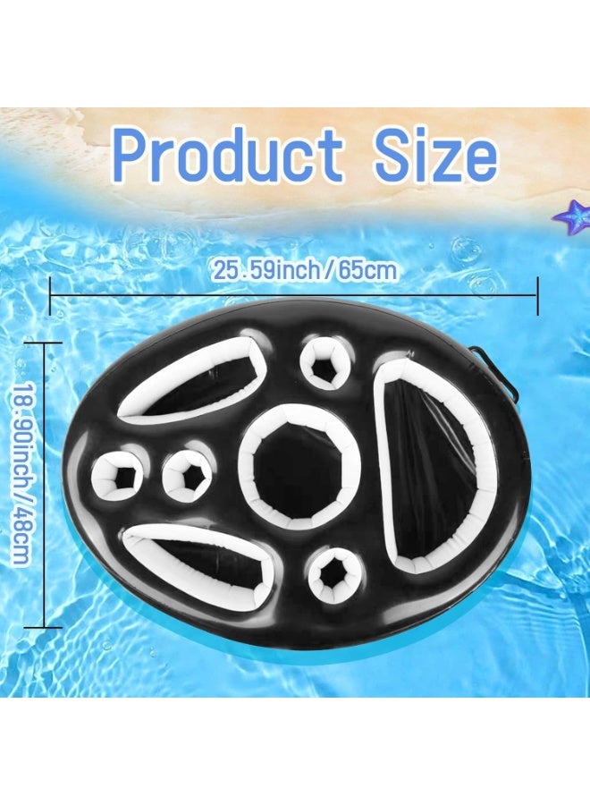 حامل المشروبات العائمة, اكسسوارات حوض السباحة الساخن, حامل المشروبات العائمة للحوض الساخن, حامل المشروبات حوض السباحة للنفخ عائم مع 8 ثقوب, اكسسوارات حوض السباحة للبالغين - Image 2
