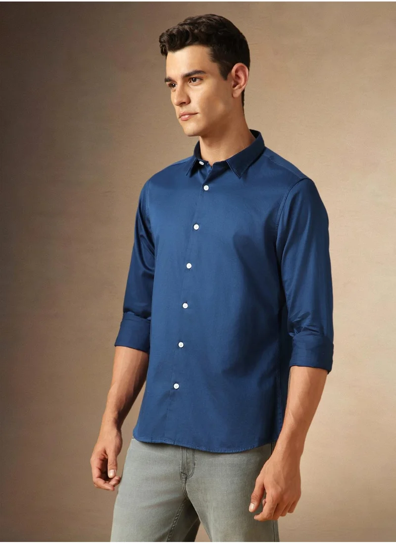 دينيس لينغو Navy Shirt For Men