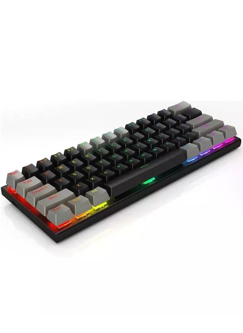 GK989B Gaming Mechanical Keyboard - Red Switches - Rainbow LED Lighting