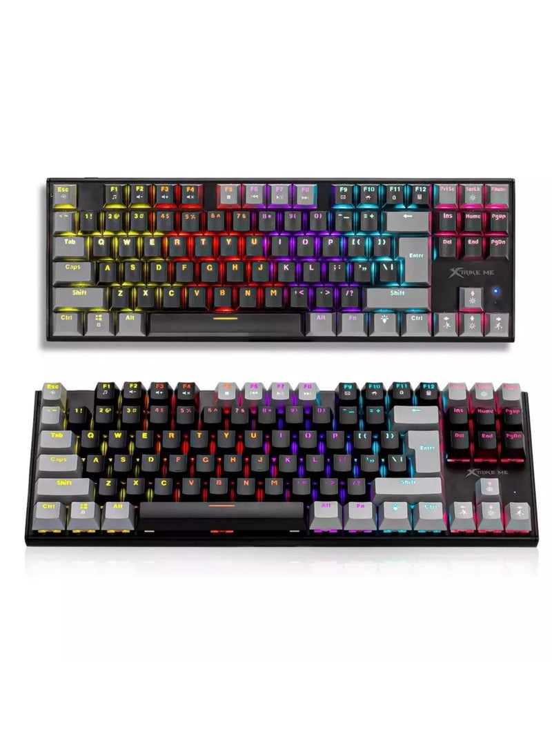 XTRIKE ME - GK989B Gaming Mechanical Keyboard - Red Switches - Rainbow LED Lighting - Image 1