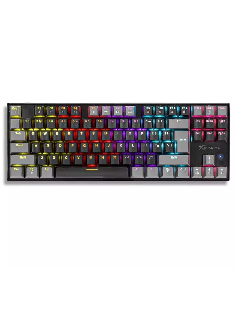 XTRIKE ME - GK989B Gaming Mechanical Keyboard - Red Switches - Rainbow LED Lighting - Image 1