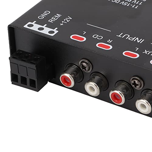 Dpofirs Car Audio Graphic Equalizer, 7 Bands EQ Car Amplifier Graphic Equalizer with Adjustment High Level Input EQ, Car Amplifier Equalizers for Boat RV RTV Motorcycle Car Stereo - Image 4