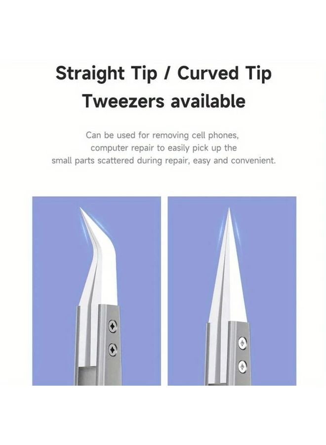SM 11 Pointed Tip Ceramic Tweezers High Temperature Resistant For Electronics Repair - Image 4