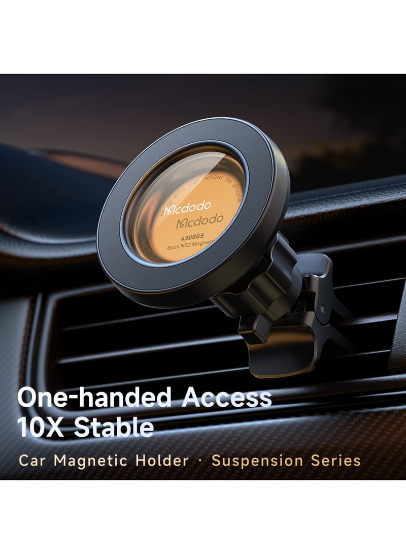مكدودو Mcdodo حامل هاتف مغناطيسي للسيارة، دوران 360 درجة، تثبيت قوي - Image 2