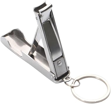 FRCOLOR Stainless Steel Nail Clipper Stainless Steel Nail Cutters Folding Nail Clipper Toenail Fingernail Clippers - Image 1