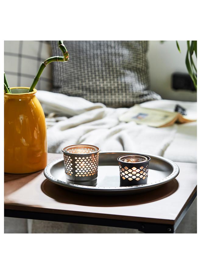 Green Tiger Candle holder, grey, 9 cm - Image 4