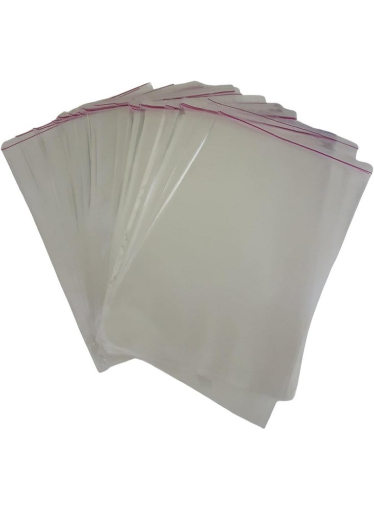 Self-adhesive plastic bags for packaging and storage, 100 pieces, various sizes (4x4 inches) - Image 1