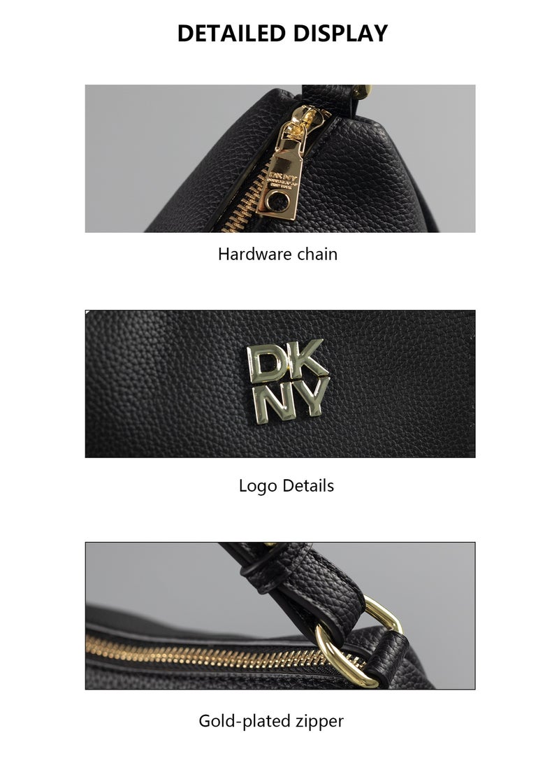 Donna Karan Women   Shoulder Bag Adjustable Strap  Leather Casual Daily Office Crossbody Handbag For Ladies Shopping Dating Use - Image 5
