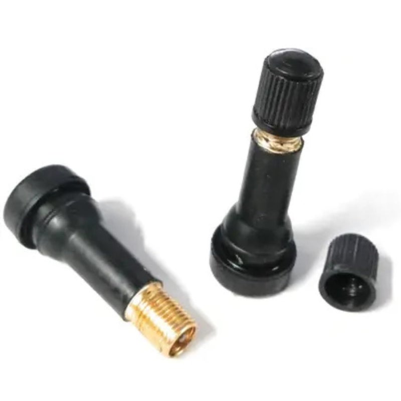 TR438 Car Tubeless Tyre Valve | Heavy-Duty Brass Core Air Valve Stems with Rubber Base | Compatible with Cars, Bikes & Scooters | 50 Pcs for Tyre Repair & Replacement
