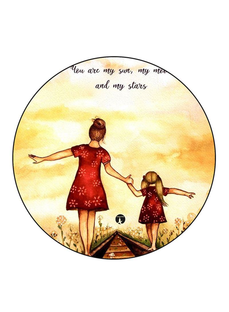 RKN Girls Printed Mouse Pad Multicolour