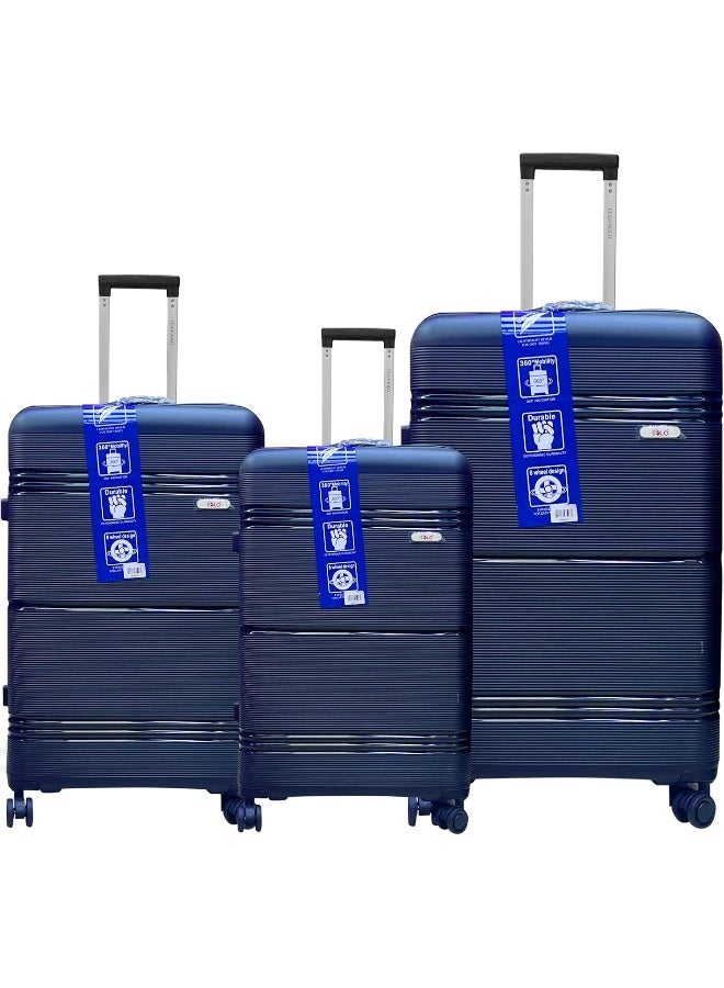 Solo Blue 3-Piece Luggage Set
