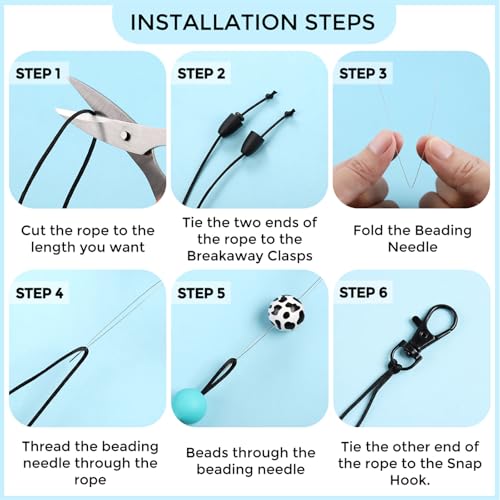 MUBYOK F01 Western Car Freshie Hangers Making Kit DIY Silicone Beads Hanging Charms Accessories Supplies - Image 3