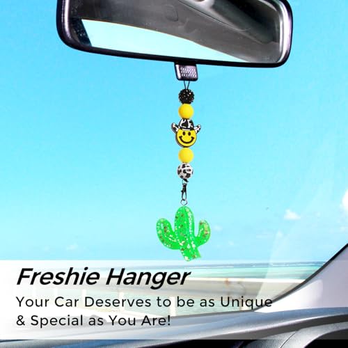 MUBYOK F01 Western Car Freshie Hangers Making Kit DIY Silicone Beads Hanging Charms Accessories Supplies - Image 2