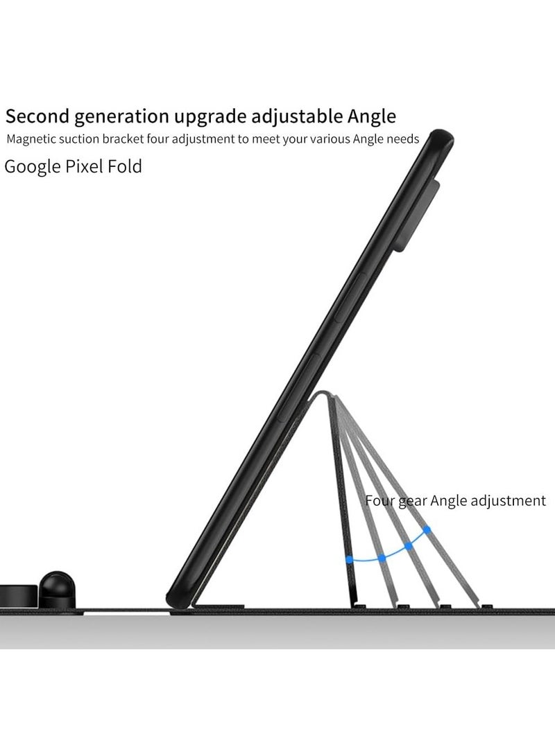 general Wireless Keyboard and Mouse Compatible with OnePlus Open/OPPO Find N3 / Find N2 / Find N, Bluetooth Keyboard Wirelessly Connects with Leather Cover and Pen - Image 2