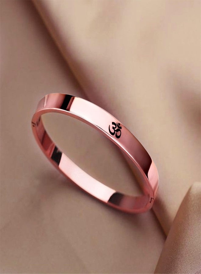 MEENAZ Rakhi Bracelet for brother Bracelet for Men Shree Ram Aum Om Kada for men Bracelet for Boys Rose Gold,Kada golden Bracelets Rakhi for Bhaiya Brother Kids Men,Raksha Bandhan Wrist Band Rakhi - Image 4
