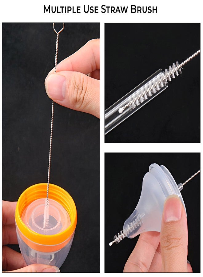 Bembika Nylon Bristle with 360 Rotation Long Safe and Compact Cleaning Sipper Cleeaning for Babies (Pack of 4) - Image 5