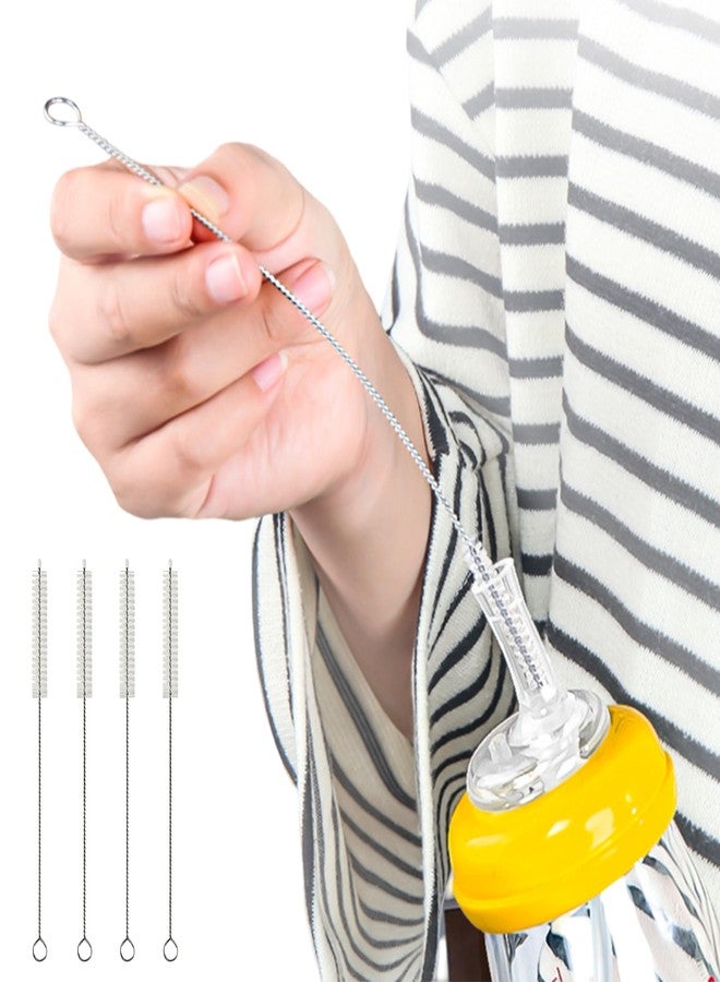Bembika Nylon Bristle with 360 Rotation Long Safe and Compact Cleaning Sipper Cleeaning for Babies (Pack of 4) - Image 1