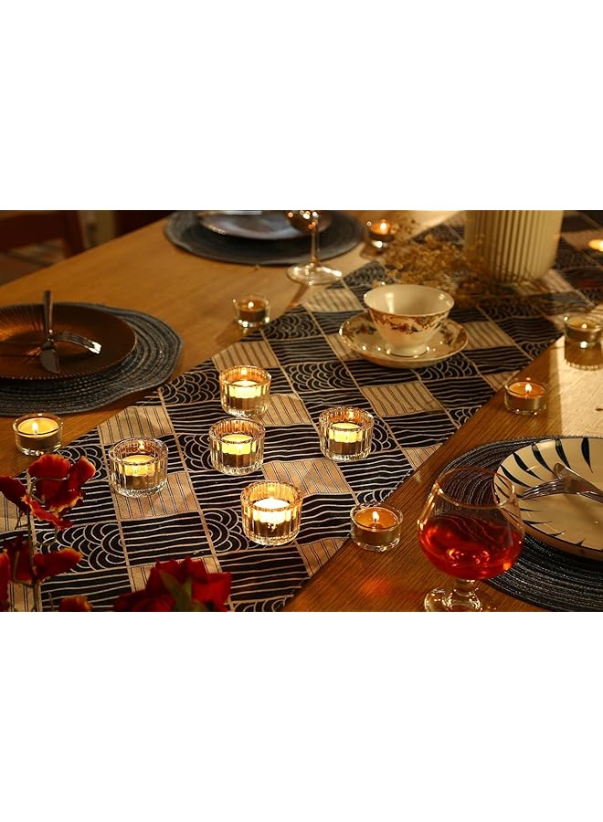 إيروريكس 24 قطعة من حاملات الشموع الزجاجية الشفافة لحفلات الزفاف، حاملات الشموع الزجاجية الشفافة، زينة أكواب الشموع الشايية السائبة، حاملات الشموع الشمعية العلاجية، أكواب فارغة، أكواب الشموع الزجاجية السميكة - Image 3