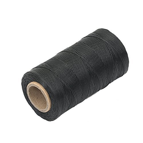 Tenn Well Waxed Thread, 328 Yards 150D 1MM Leather Sewing Waxed Thread with Needles for Leather Projects, Book Binding, Shoe Repairing, DIY Crafts (Black) - Image 2