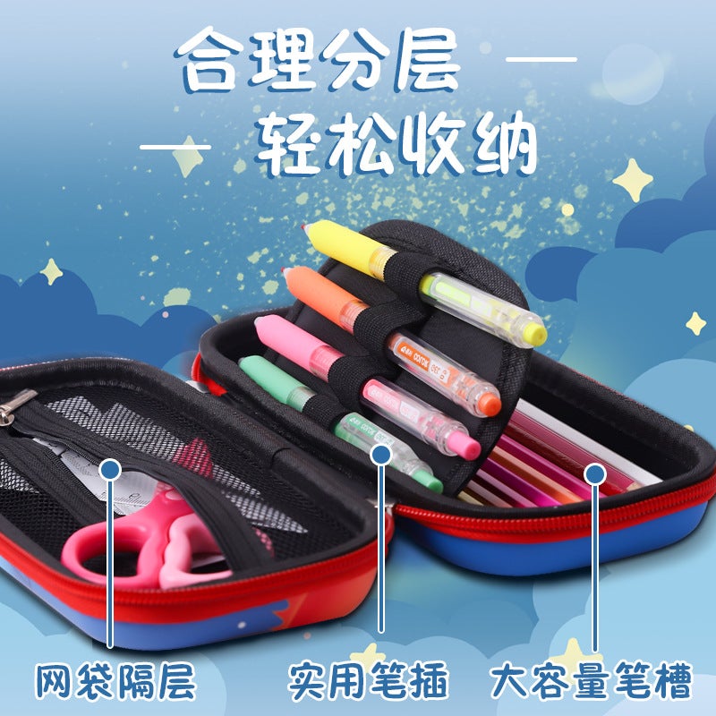 Children'S Stationery Box Primary School Cartoon 3D Pencil Bag Large Capacity Pencil Case Cute Pencil Case Boys And Girls Pencil Bag Prizes - Image 5