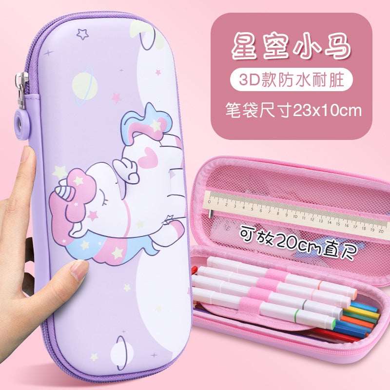 Children'S Stationery Box Primary School Cartoon 3D Pencil Bag Large Capacity Pencil Case Cute Pencil Case Boys And Girls Pencil Bag Prizes - Image 1