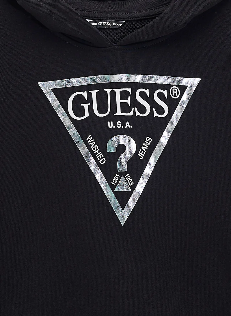 GUESS Kids Logo Fleece Hoodie