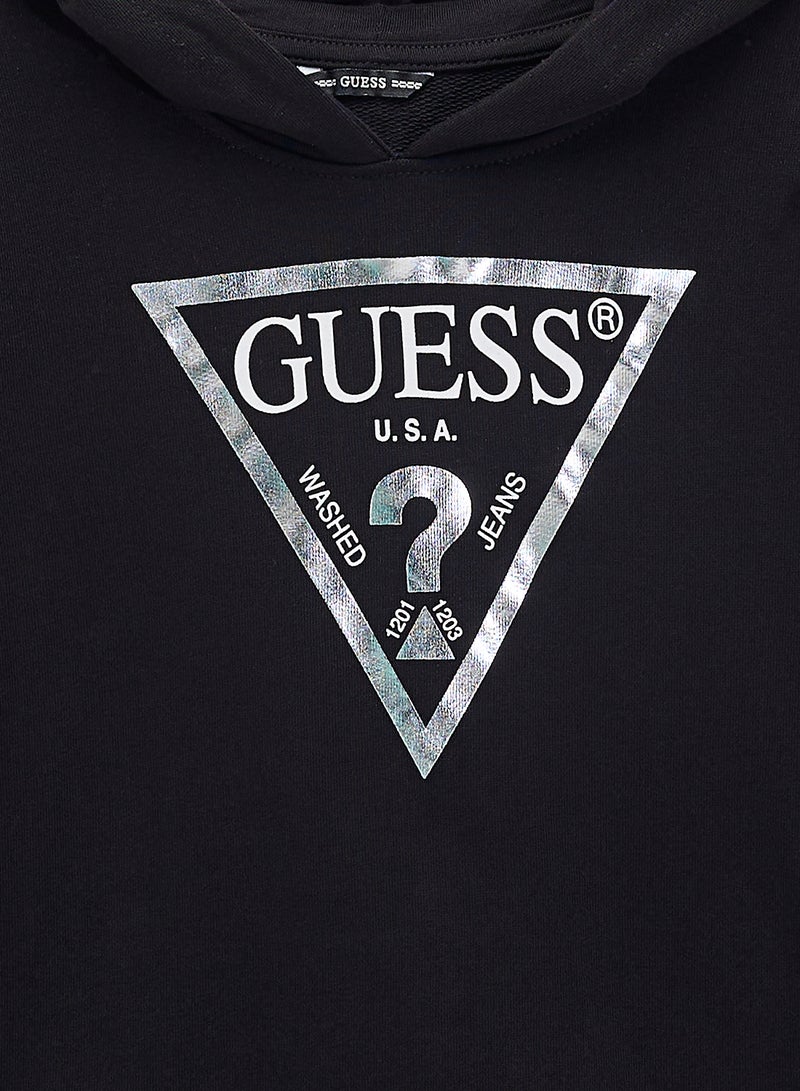 GUESS Kids Logo Fleece Hoodie  - Image 3
