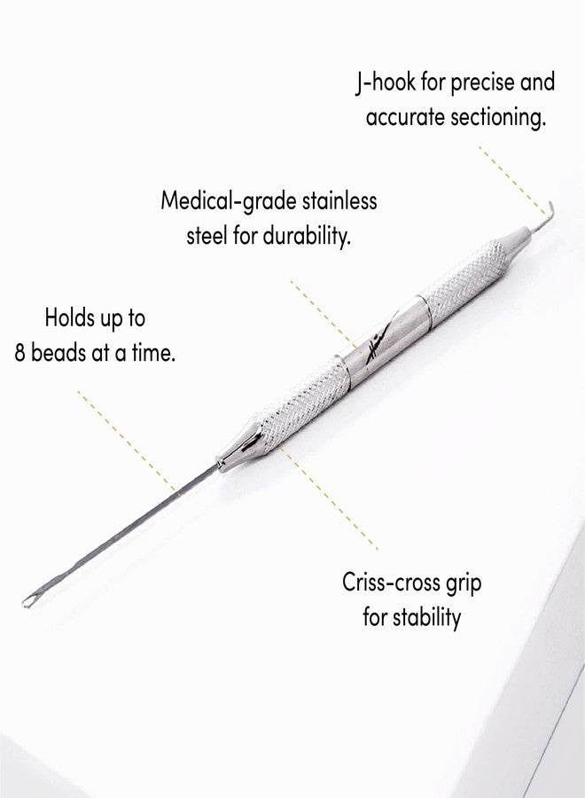 ذا هير شوب إبرة سحب احترافية لوصلات الشعر بتقنية I-Tip من متجر الشعر - أداة من الفولاذ المقاوم للصدأ للخيط والتقسيم للأنابيب والخرز والخرز الدقيق والوصلات الدقيقة (وحدة واحدة) - Image 2