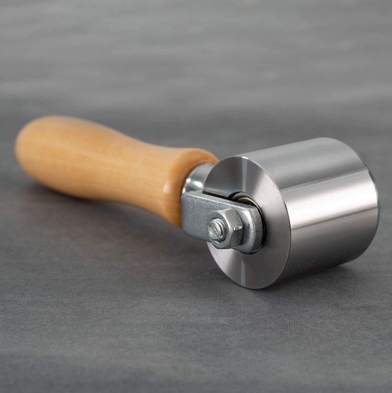 RecPro 2" Steel Roller with Wood Handle for Eternabond Tape | RV Roof Repair | Sealant Steel Seam Roller 1-1/2" X 2" Radius Edge - Image 5