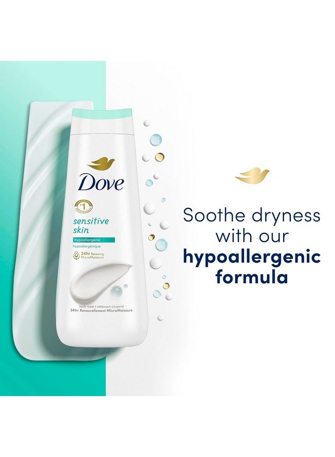 دوف غسول الجسم دوف للترطيب العميق، للبشرة الحساسة، الخيار والشاي الأخضر، وزبدة الشيا والفانيليا، 4 قطع، منظف للبشرة مع ترطيب دقيق متجدد لمدة 24 ساعة، 20 أونصة - Image 4