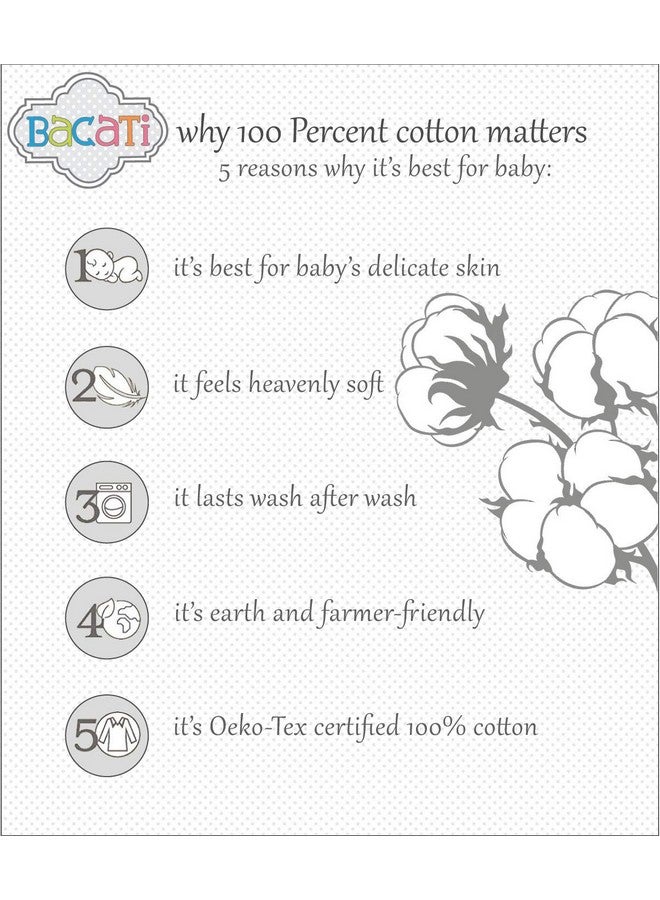 Bacati Set of 4 Little Sailor Muslin Swaddling Blankets, Blue/Red - Image 5