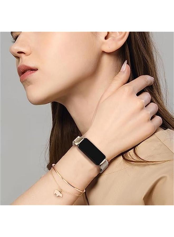 Metal Bands Compatible with Fitbit Inspire 2/Inspire HR/Inspire, Wristband Mesh Bracelet Replacement Strap for Fitbit Inspire 2/Inspire HR/Fitbit Inspire - Image 2