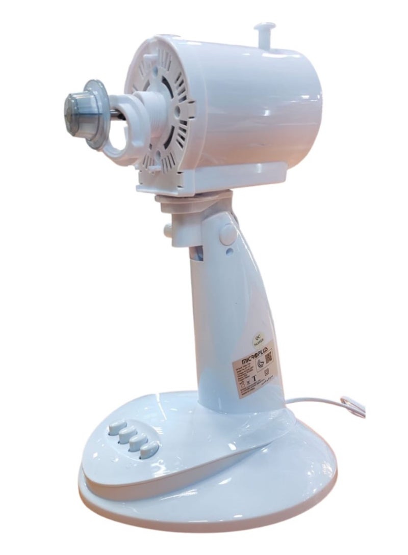 Micro Plus 16-Inch Table Fan - 3-Speed Settings, 90° Oscillation, 30° Vertical Adjustment, 5 PP Blades, Energy Efficient - Image 3