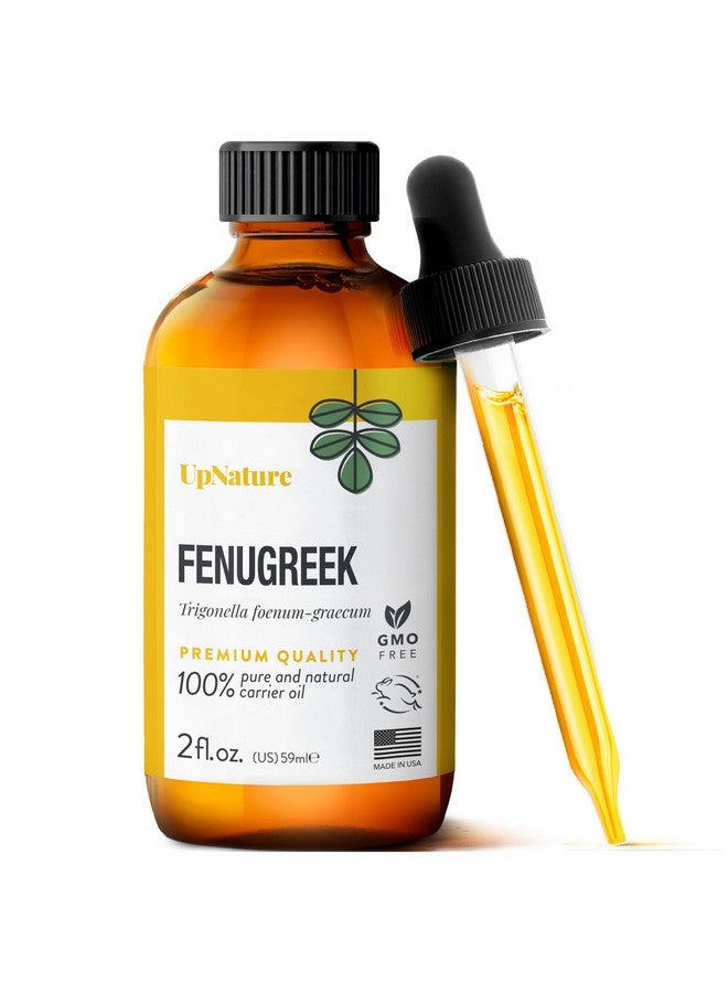 upnature Fenugreek Oil 2Oz 100% Natural & Pure Fenugreek Oil For Hair Growthskin Health & Improves Digestion Fenugreek Seed Extract Carrier Oils For Essential Oils Therapeutic Grade Premium Quality - Image 1