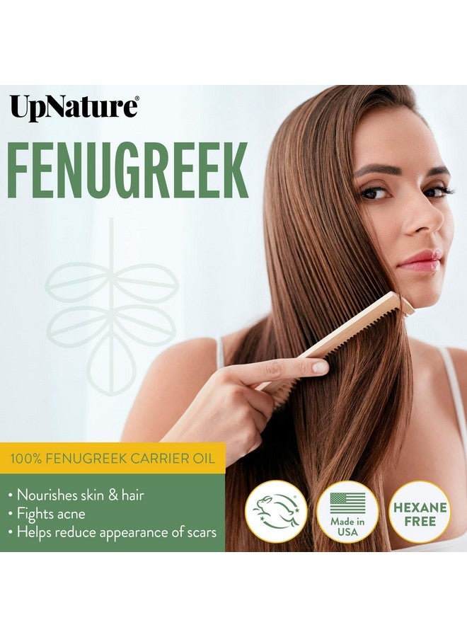 upnature Fenugreek Oil 2Oz 100% Natural & Pure Fenugreek Oil For Hair Growthskin Health & Improves Digestion Fenugreek Seed Extract Carrier Oils For Essential Oils Therapeutic Grade Premium Quality - Image 2
