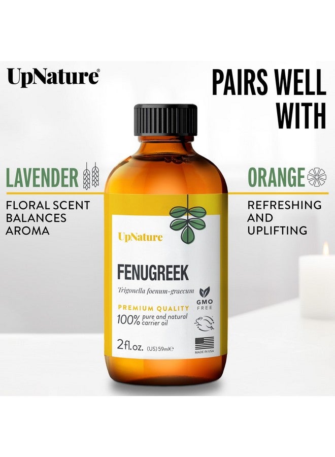 upnature Fenugreek Oil 2Oz 100% Natural & Pure Fenugreek Oil For Hair Growthskin Health & Improves Digestion Fenugreek Seed Extract Carrier Oils For Essential Oils Therapeutic Grade Premium Quality - Image 4
