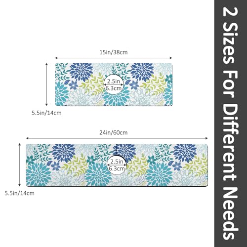 yrhsnclsdg 24" X 5.5" Kitchen Sink Splash Guard Faucet Mat Flora Super Absorbent Fast Drying Faucet Guard & Draining Mat Sink Splash Guard Behind Faucet for Kitchen, Bathroom - Image 2