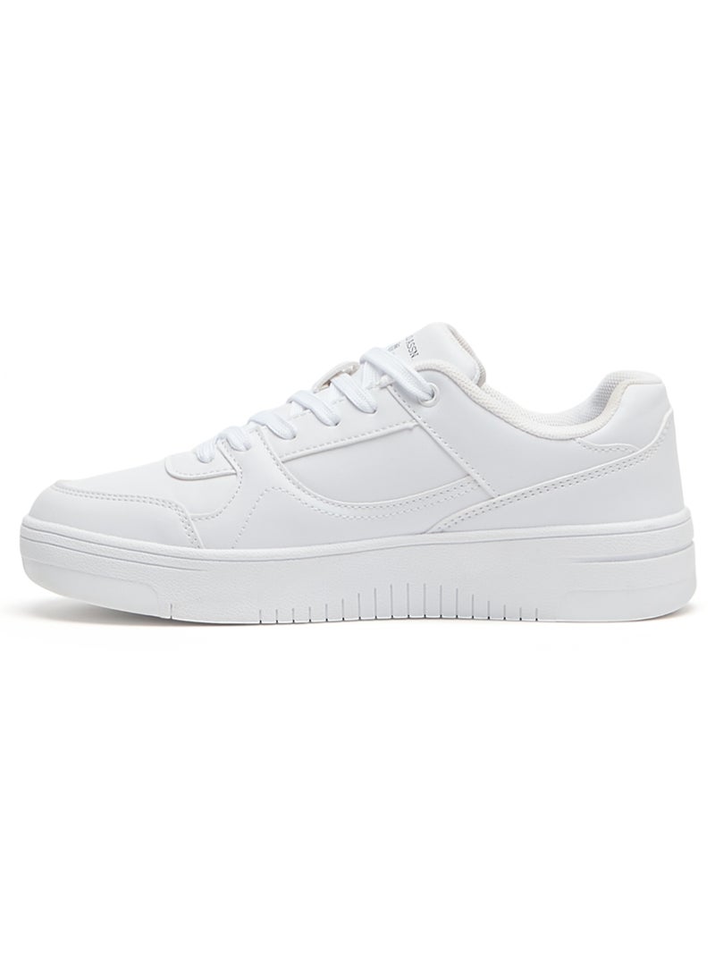U.S. Polo Assn. - Women's All-White Low-Top Sneakers - Classic Minimalist Design, Comfortable Everyday Casual Shoes - Image 1