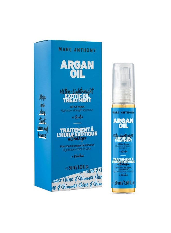 مارك أنتوني علاج زيت الأرغان الاستوائي من مارك أنتوني بالكيراتين - علاج زيت خفيف الوزن للشعر يرطب ويقوي للحصول على شعر لامع وصحي المظهر لجميع أنواع الشعر - خالٍ من الكبريتات والبارابين - Image 1