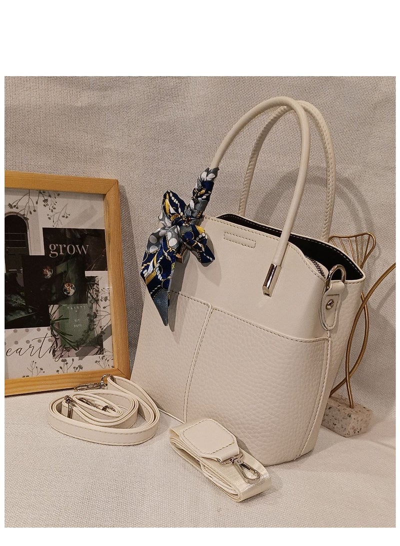 Women's shoulder bag with dimensions and sizes suitable for storage