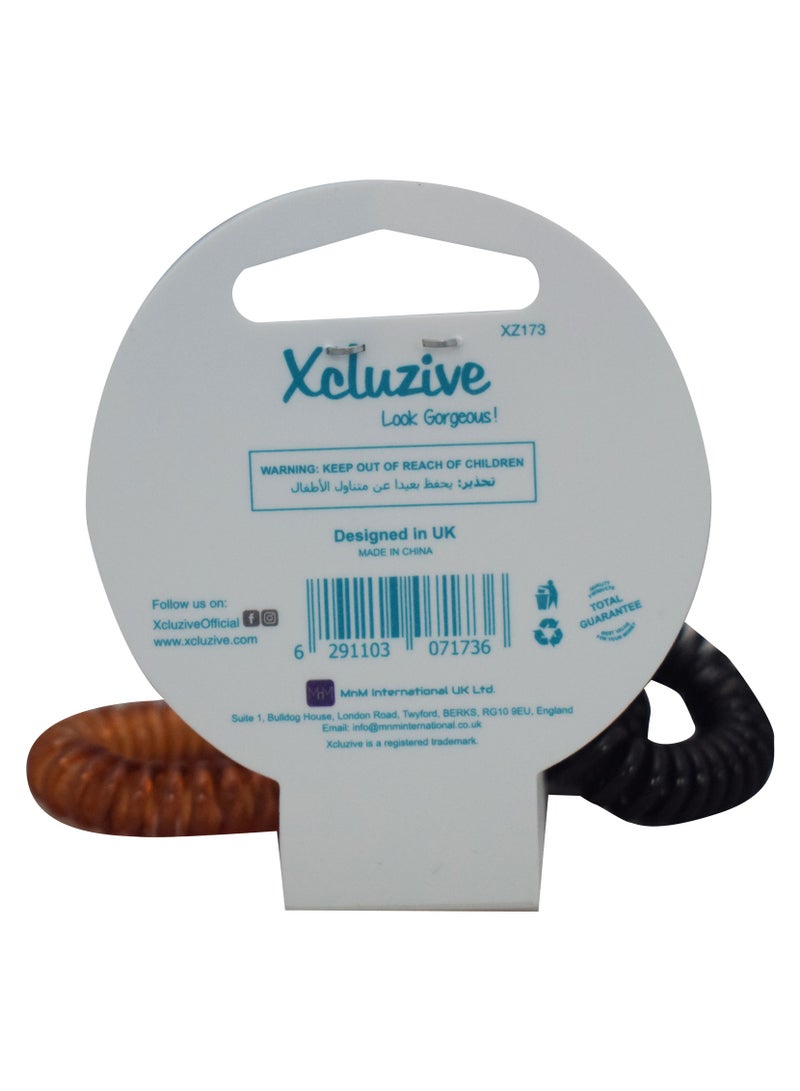 Xcluzive 4-Coiled Ponytailers (Small) - Image 3